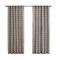 Gracie Mills Brianna Plaid Curtain Panel Fleece Lined 50X84 Brown Grace-13262